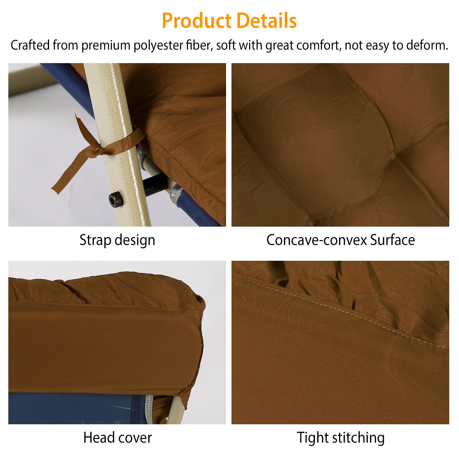 Fresh Fab Finds 67x22in Chaise Lounger Cushion Recliner Rocking Chair Sofa Mat Deck Chair Cushion main image 1
