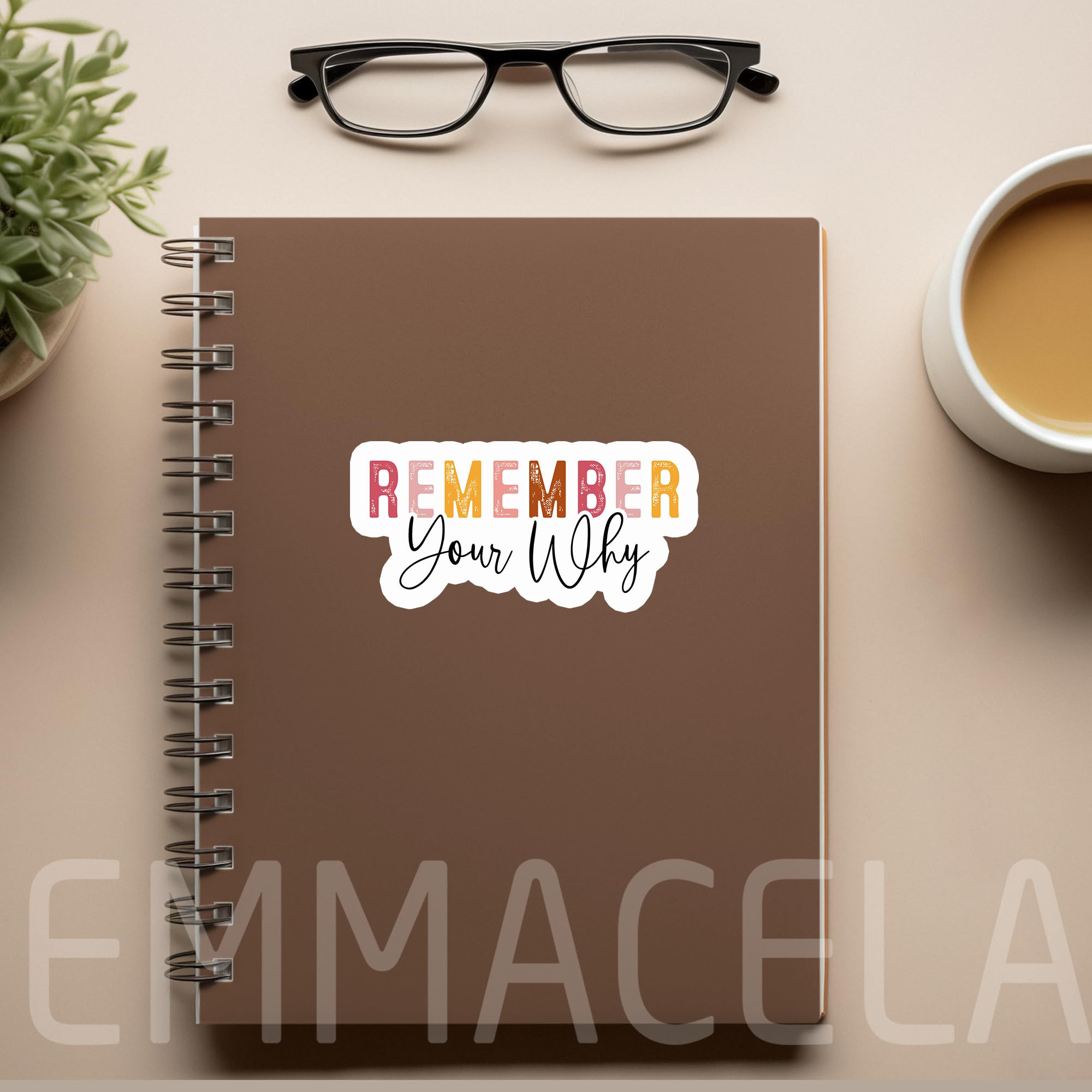 (3 pezzi) Remember Your Why Sticker, adesivo in vinile per la consapevolezza della salute mentale, citazioni motivazionali, citazioni ispiratrici, adesivi in vinile impermeabili, per decorare libri,