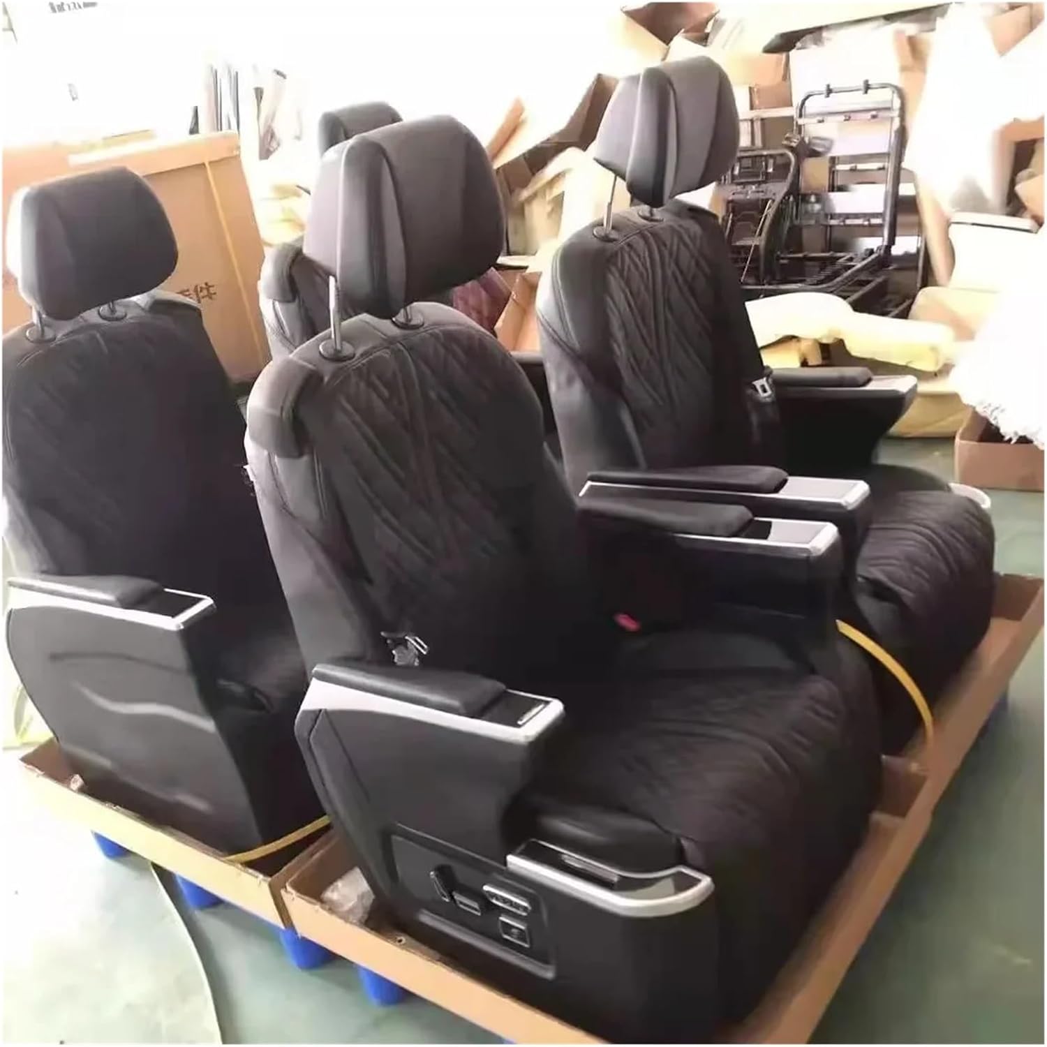 PU Leather Car Seat Modificaiton MPV SUV Luxury Automotive for Benz V-Class Vito W447 Single Tuning