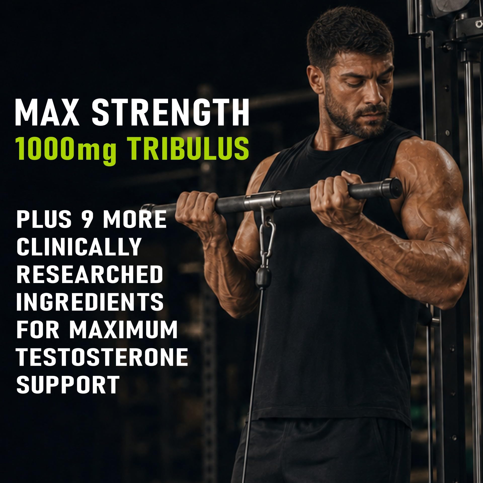 End2End Nutrition Testo 10X Natural Testosterone Booster Supplement for Men | Testosterone Support Supplement For Men To Support Energy, Stamina, Strength & Muscle Gain – (Pack of 2) 60x2 Tablets 1