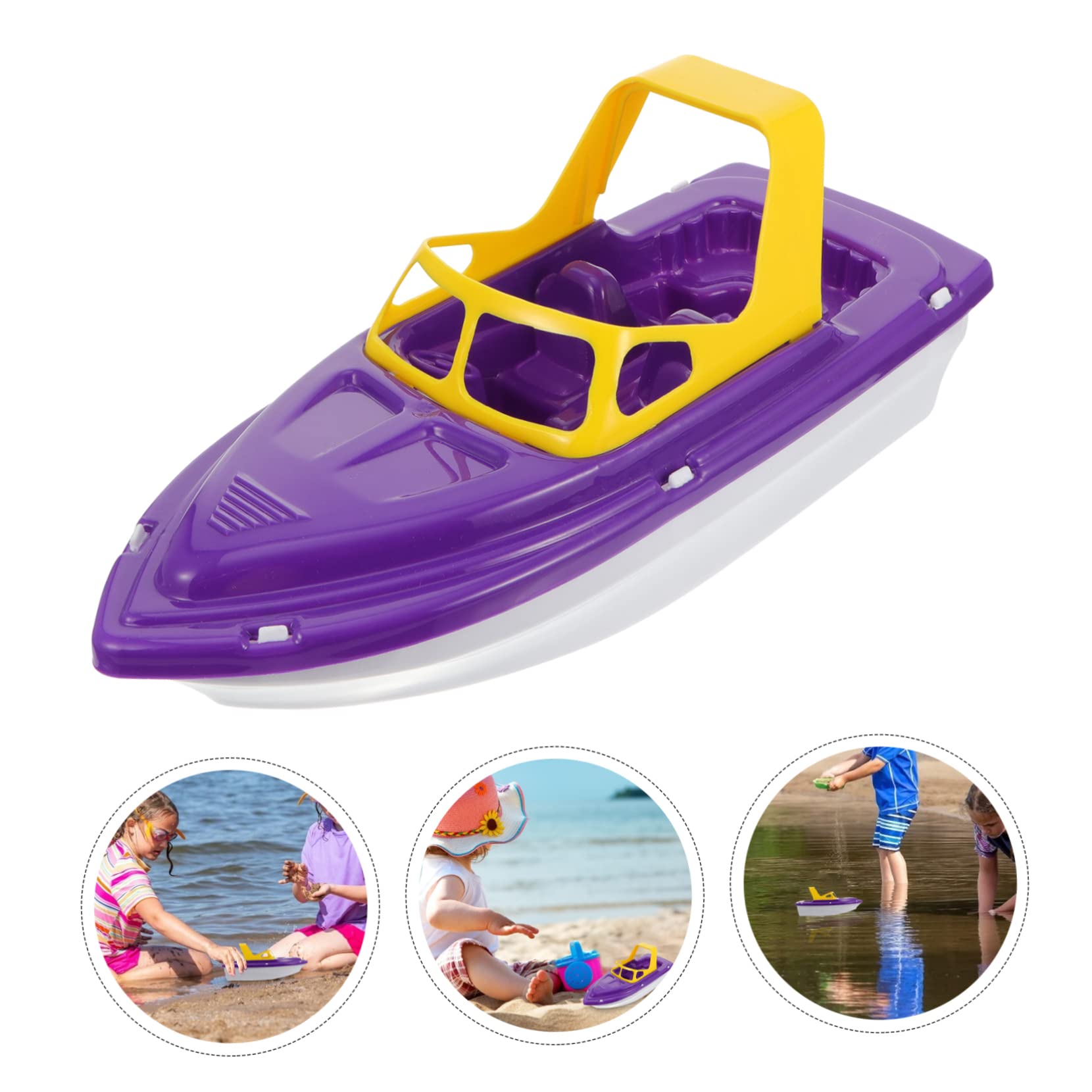 UKCOCO 3 Piezas Juguete de Baño para Niñas Barco de Plástico Flotante de Juguetes de Playa y Ducha y Duradero para Bebés