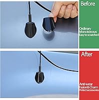 Vista 2 de Cubierta de antena compatible con Nissan Titan 2016-2023 (negro brillante)