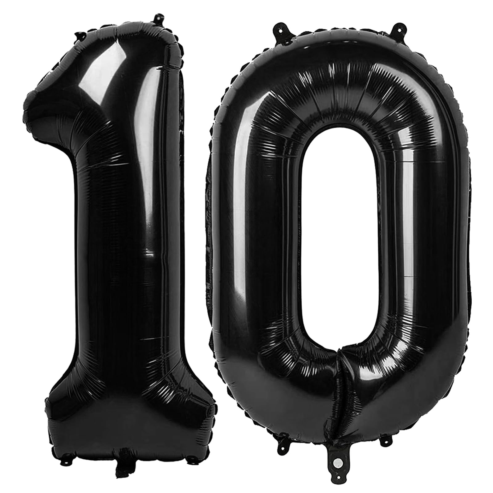 Black Number 10 Balloon, 40 Inch, Birthday Party Decorations, Anniversary & Graduation Party Supplies