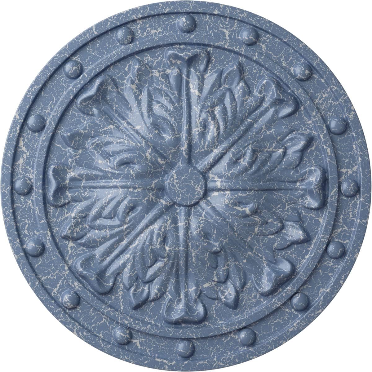 Ekena Millwork CM20FOAMC Foster Acanthus Leaf Ceiling Medallion, Americana Crackle