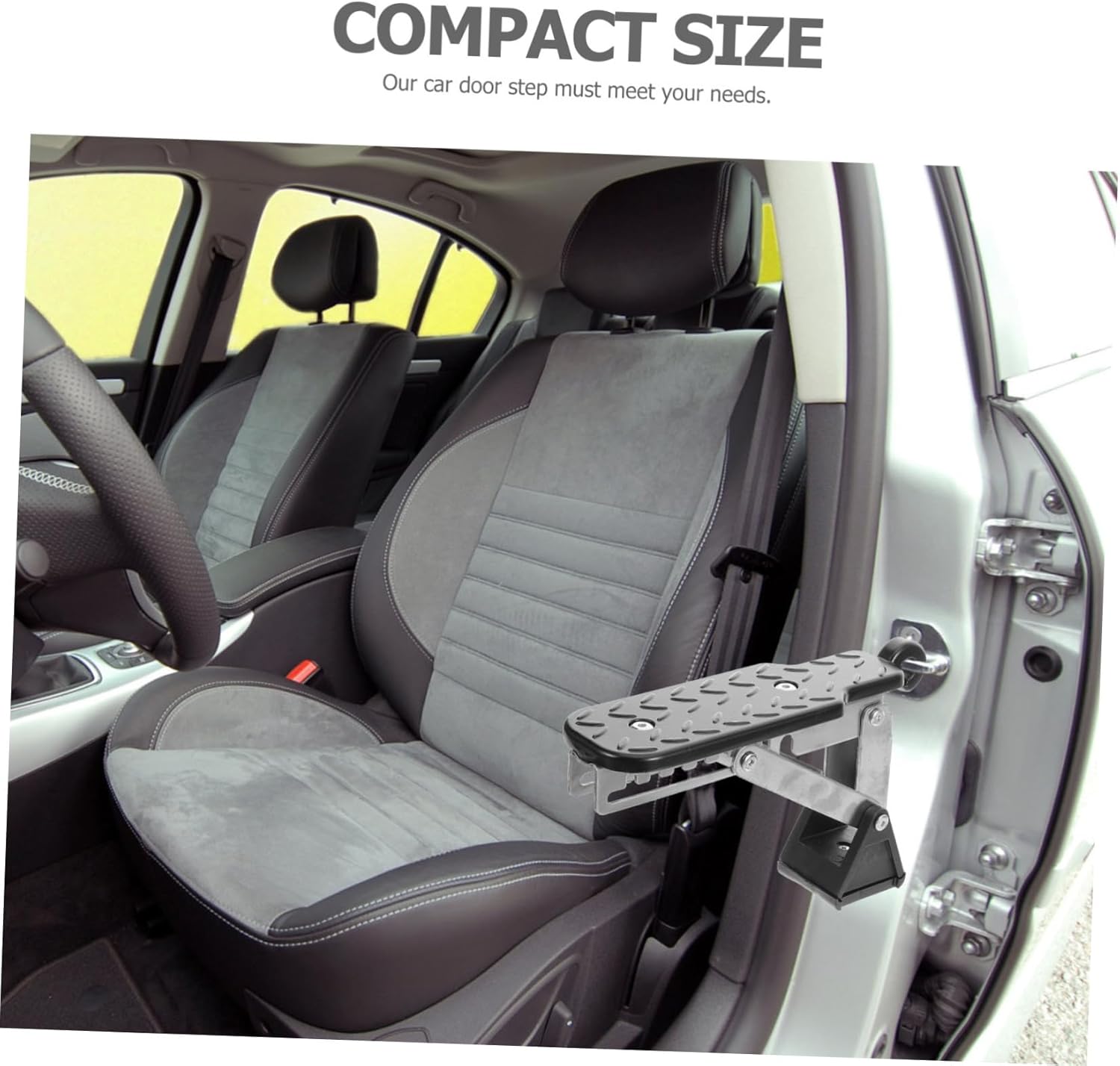 HEALLILY Truck Steps Car Door Pedal Aluminum Alloy Car Roof Access Steps Vehicle Modification