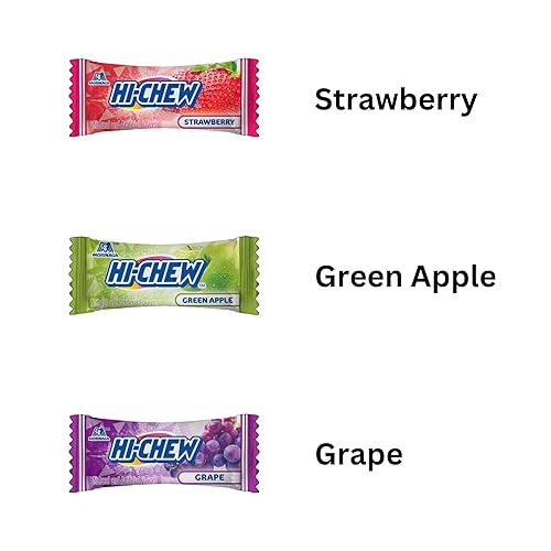 Miniatura 108 de HI-CHEW Mezcla variada a granel, más de 220 piezas, 4 bolsas de pie, combinaciones de frutas tropicales dulces y ácidos, dulces suaves y divertidos