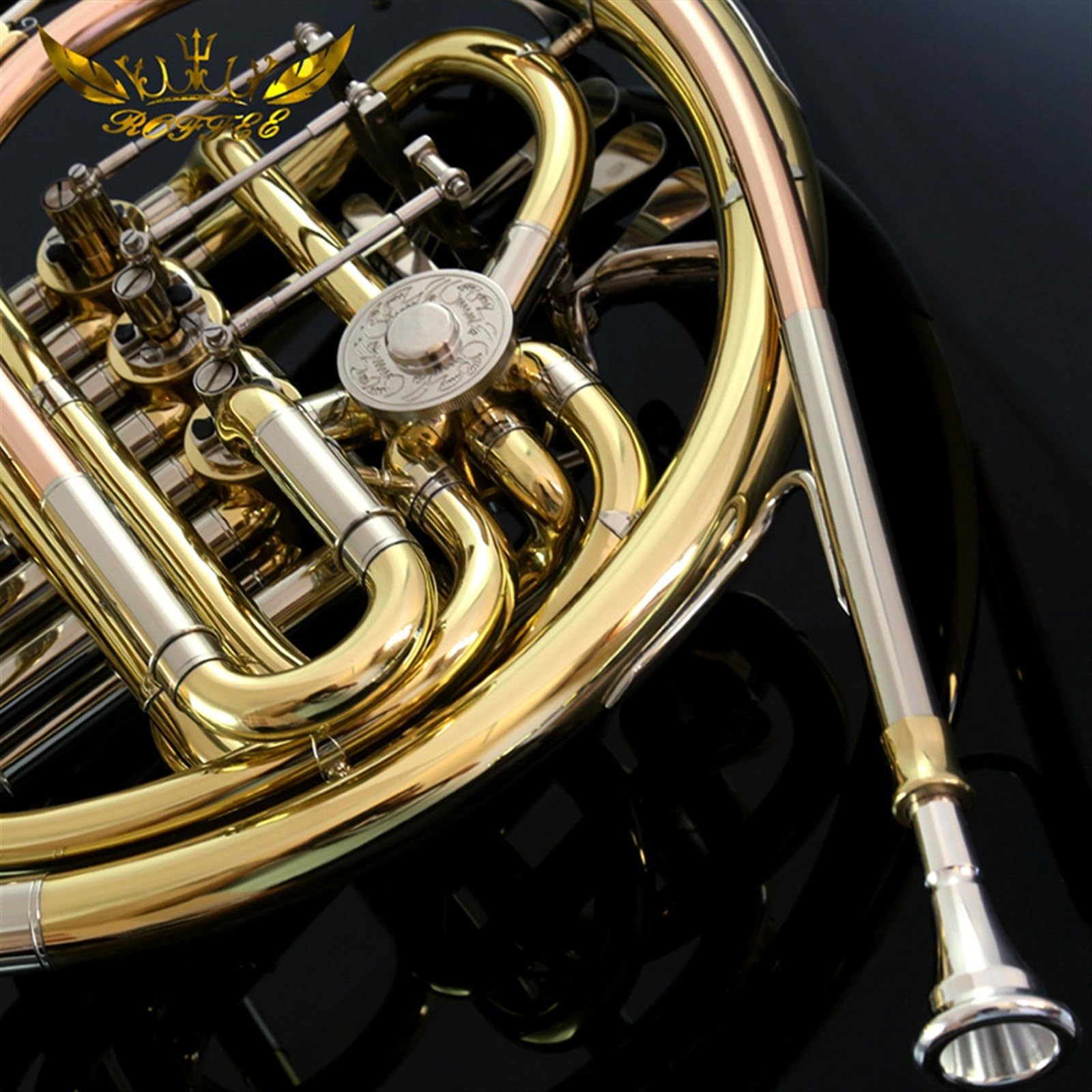 4-key Double Row Split French Horn Instrument B Flat To F Professional French Horn With Accessories French Horn Instrument - Image 3