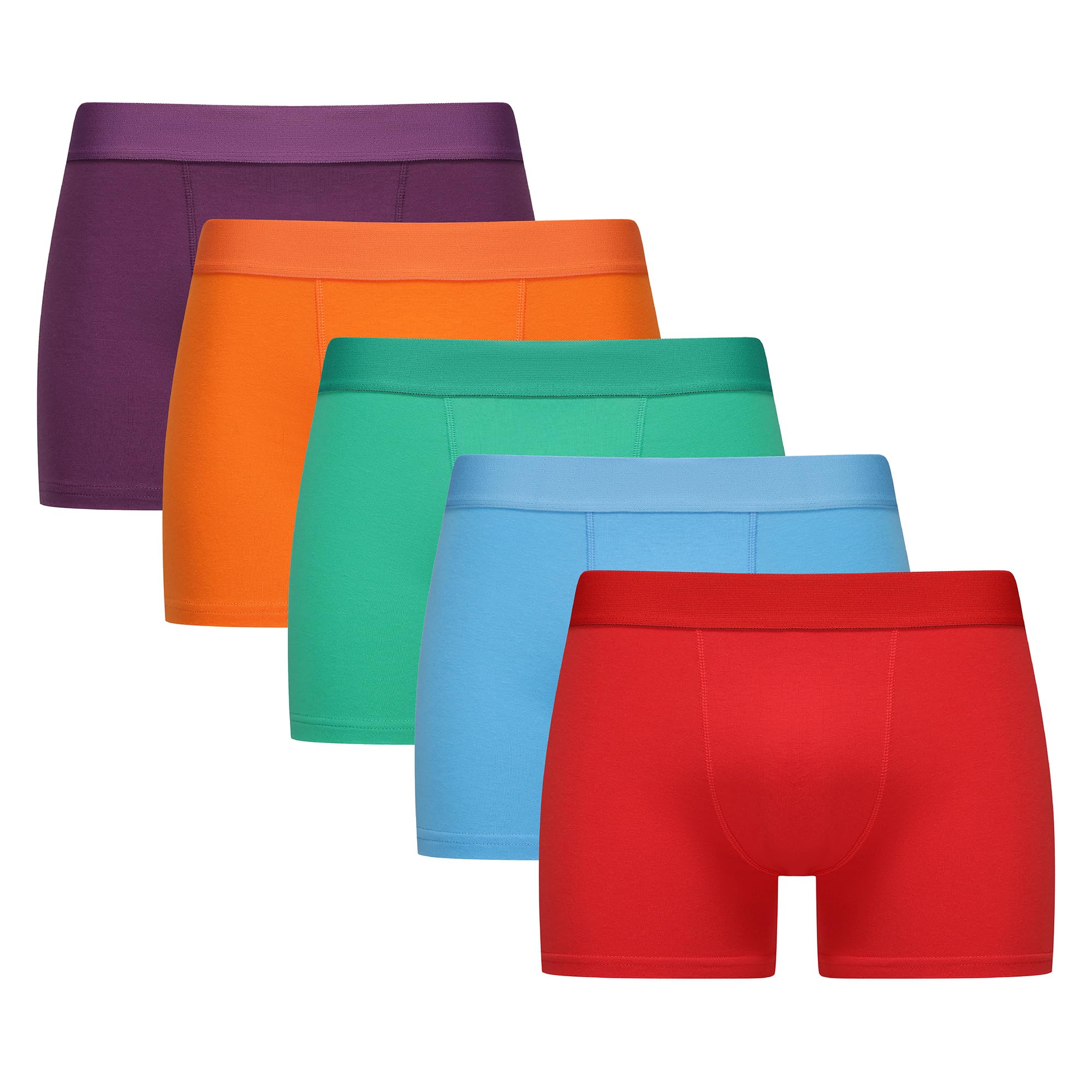 The Essentials Wardrobe Men's Bright Tew 5 Pack Boxer - Medium