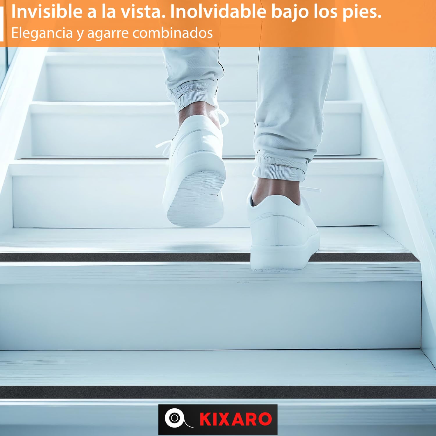 Cinta Antideslizante Escaleras Piscina Bañera Suelo 10m x 5cm Cinta Antideslizante Adhesiva Negro x2 Rollos Tiras Antideslizantes Exterior Interior ✯GARANTÍA VIDA✯ Antideslizante Escalera Anti Slip