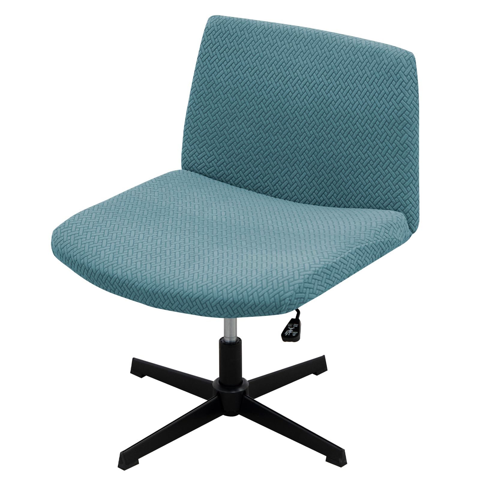 LiveGo Armless Chair Covers, Elastic Criss Cross Chair Cover, Perfect for Vanity/Mid Back Wide Seat Accent/Office Desk Chair (Not Chair,just Cover) (