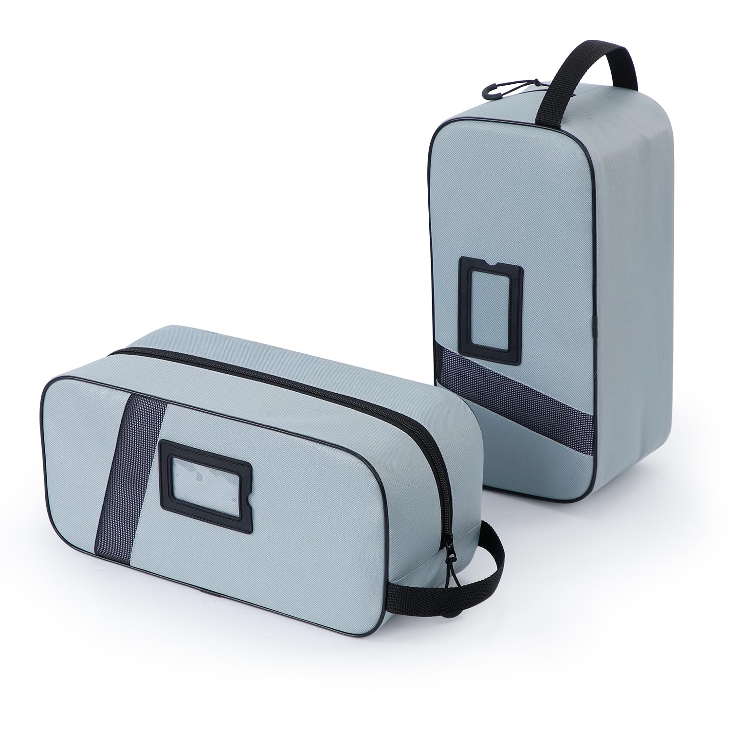 2 Pack Water-Resistant Football Boot Bags,2 Pcs Football Boots Or Golf Shoes Boot Bag for Travel, Sports, Cricket,Golf & Gym,Rugby Toiletry Bag for Men & Women (Grey)