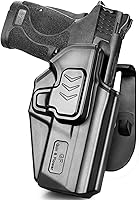Vista 7 de OWB Holster for M&P Shield 9mm Equalizer & EZ & 380 EZ, Red Dot Compatible, Index Finger Release, 360 Adjustable Paddle/Belt Clip – Right Handed Fit