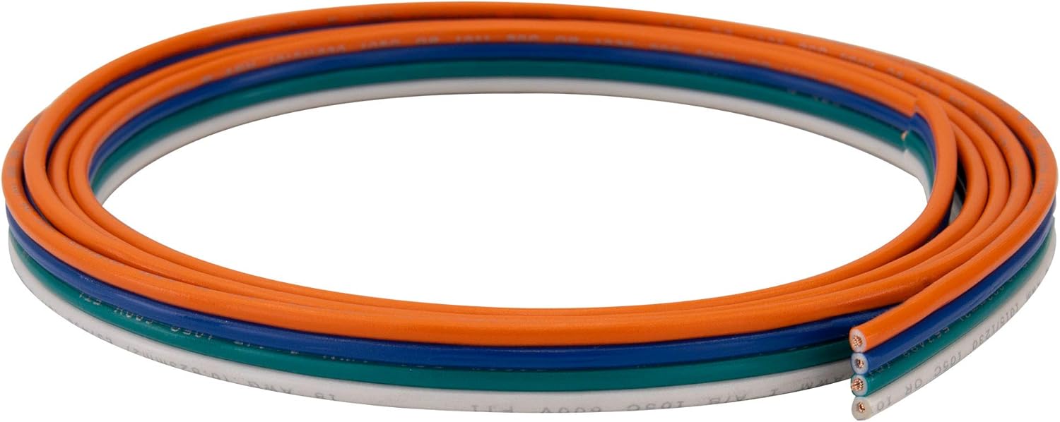 RecPro Flat 4Way 18 Gauge Trailer Wire 4Way Trailer Wiring (10 Feet) Automotive