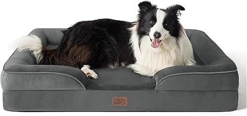 Vista 188 de Bedsure - Cama ortopédica mediana para perros, sofá cama impermeable para perros medianos, espuma de soporte con funda extraíble y lavable, forro