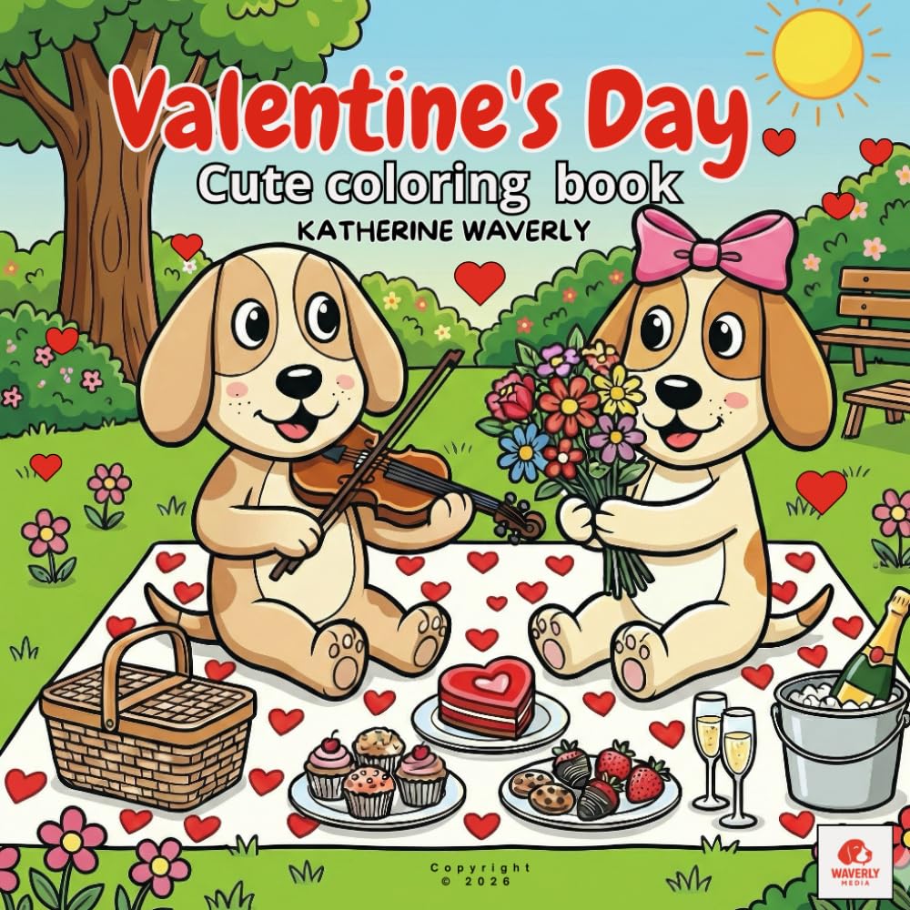 Valentine's Day Cute Coloring Book: Adorable Valentine’s Day Coloring Pages for Kids and Adults – Cute Love-Themed Designs with Hearts, Couples, and Sweet Moments to Relax and Enjoy