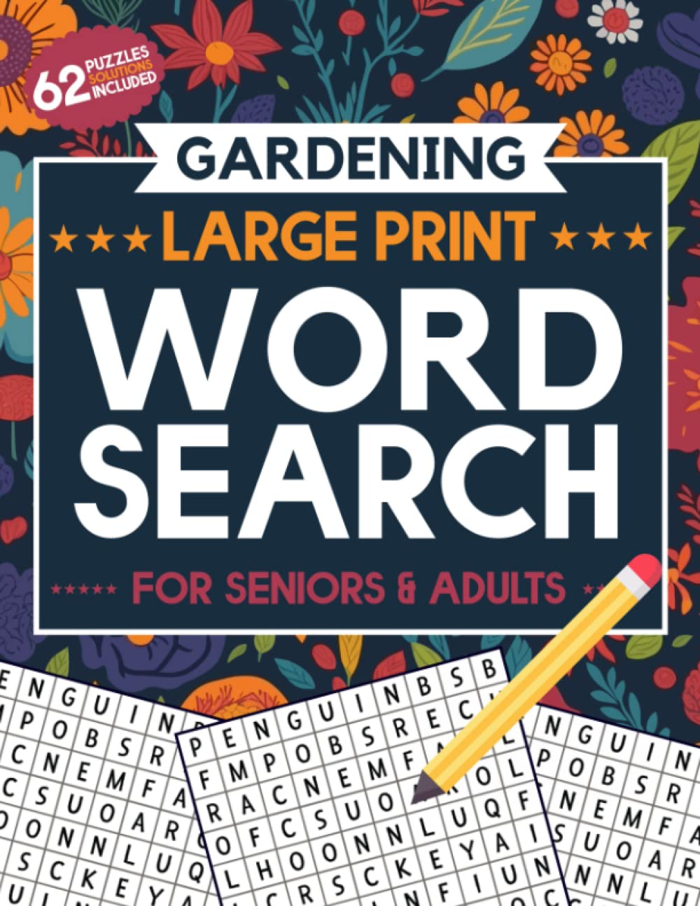Gardening Word Search: Large Print Word-Finds Puzzle Book for Puzzlers Adults & Seniors with Solutions