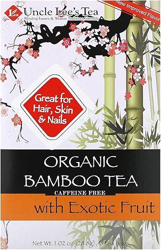 Uncle Lee's Organic Tea, fruta exótica de bambú – Delicada y refrescante infusión de raíz de regaliz, naturalmente libre de cafeína, ideal