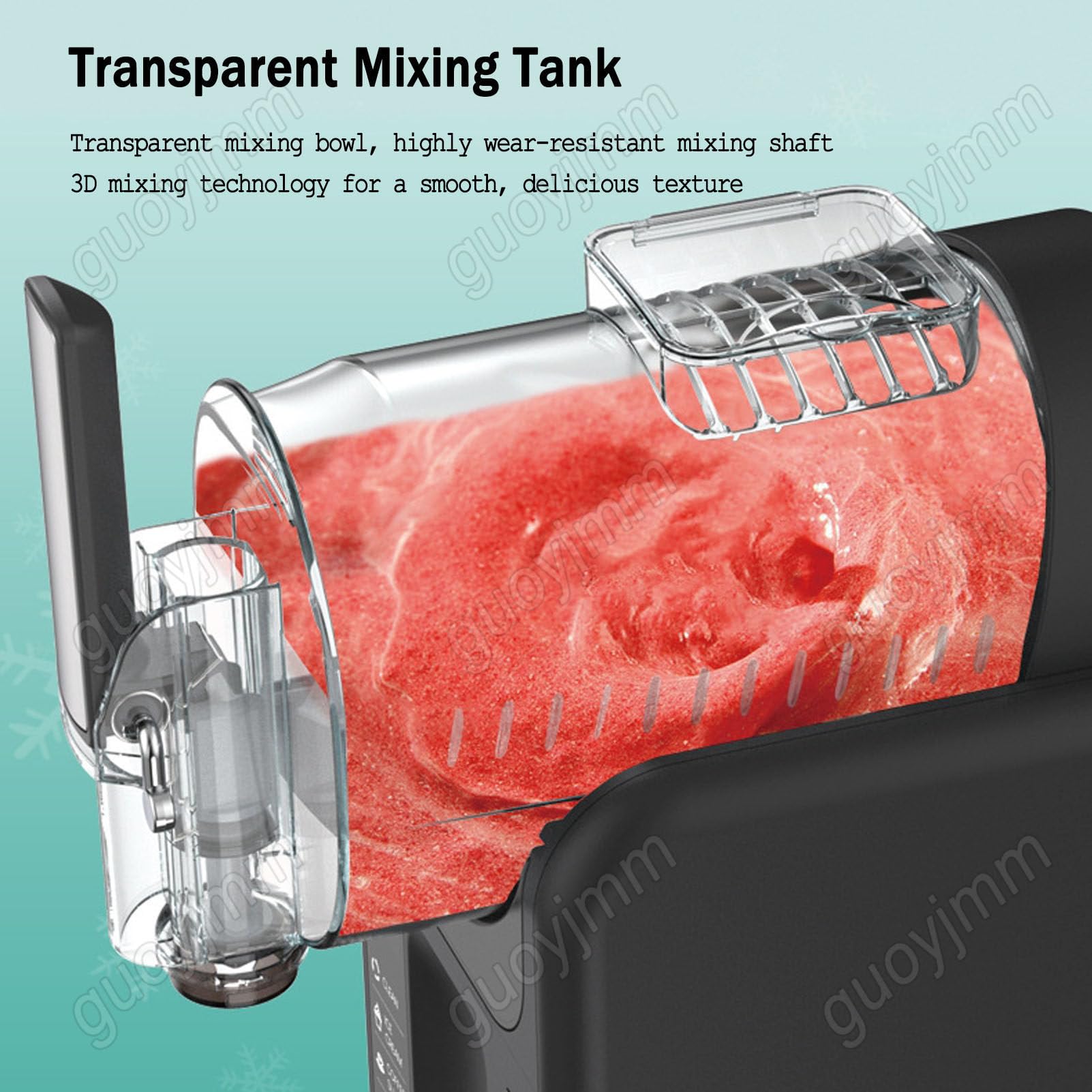 Máquina Granizados,Máquina Helado Suave, 5 Ajustes Preestablecidos White | Máquina para Granizados sin Necesidad de Hielo, con Indicador de Temperatura en Tiempo Real y Consistencia Ajustable