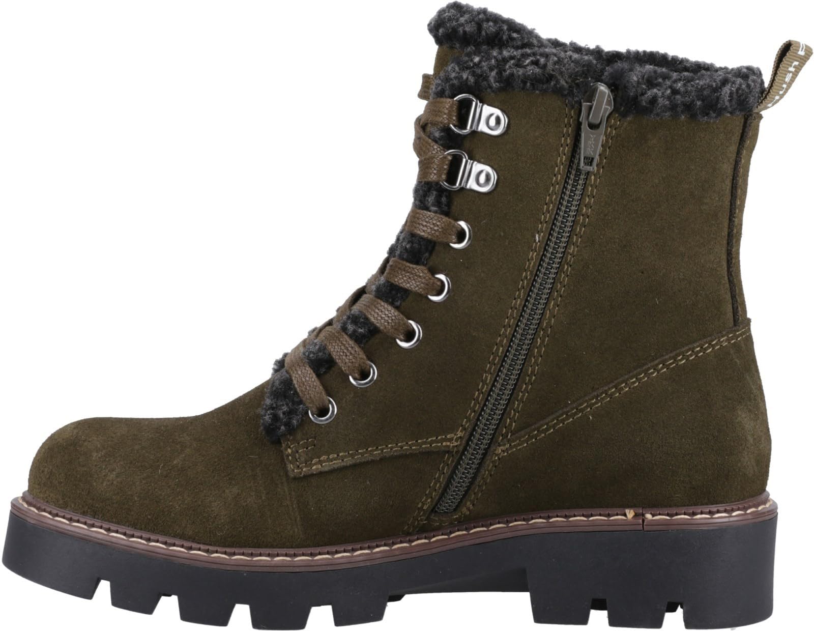 Hush Puppies Female Aurelia Ankle Boots, Khaki, 4