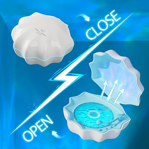 Miniatura 7 de Luz de proyector de olas oceánicas, luz nocturna con altavoz Bluetooth integrado, control remoto, ruidos blancos para decoración del hogar,