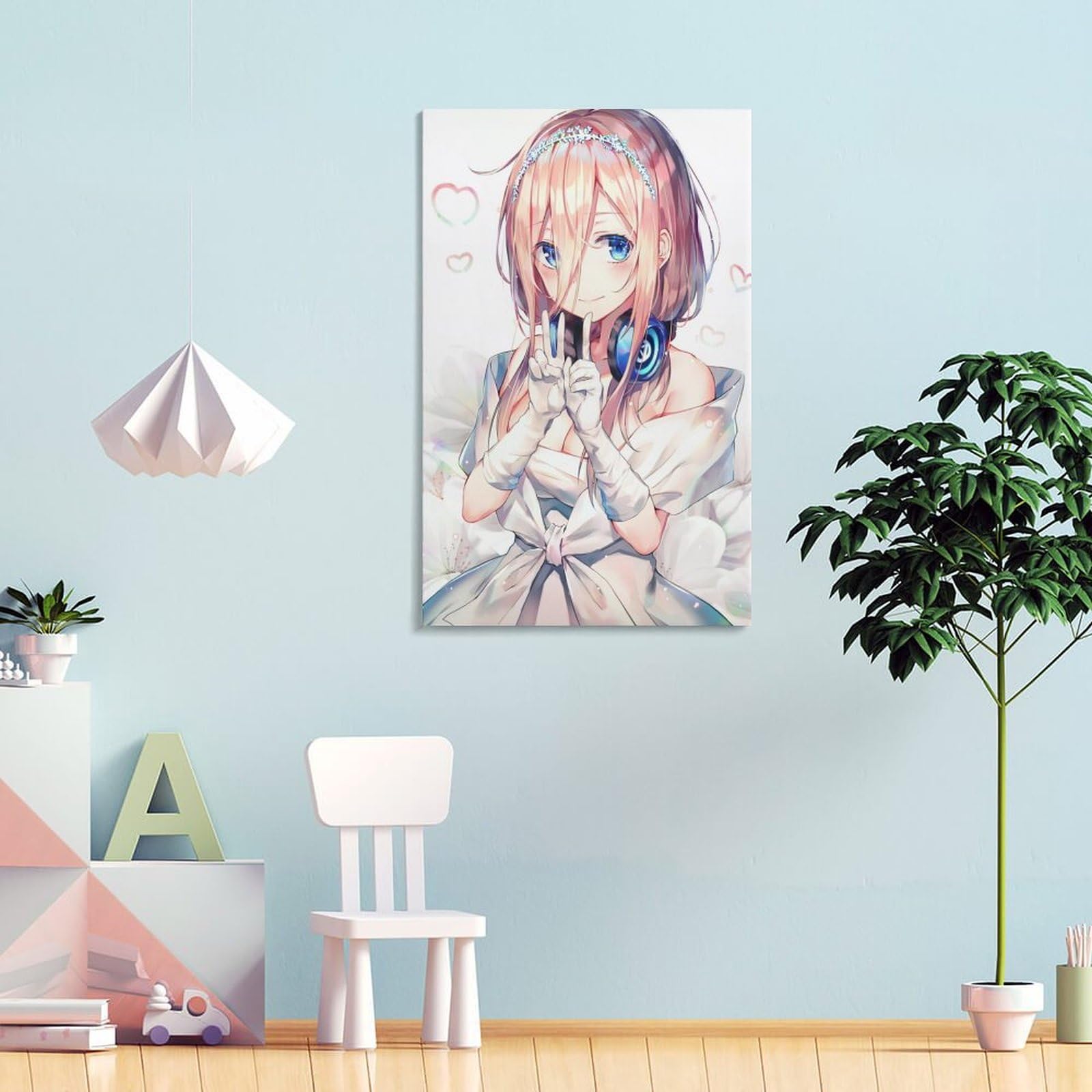 五等分の花嫁　中野三玖　花嫁　ウェディングドレス　インテリア　壁絵　立体絵　3D Amazon | AMAKUNI 1/7スケール 五等分の花嫁 中野三玖