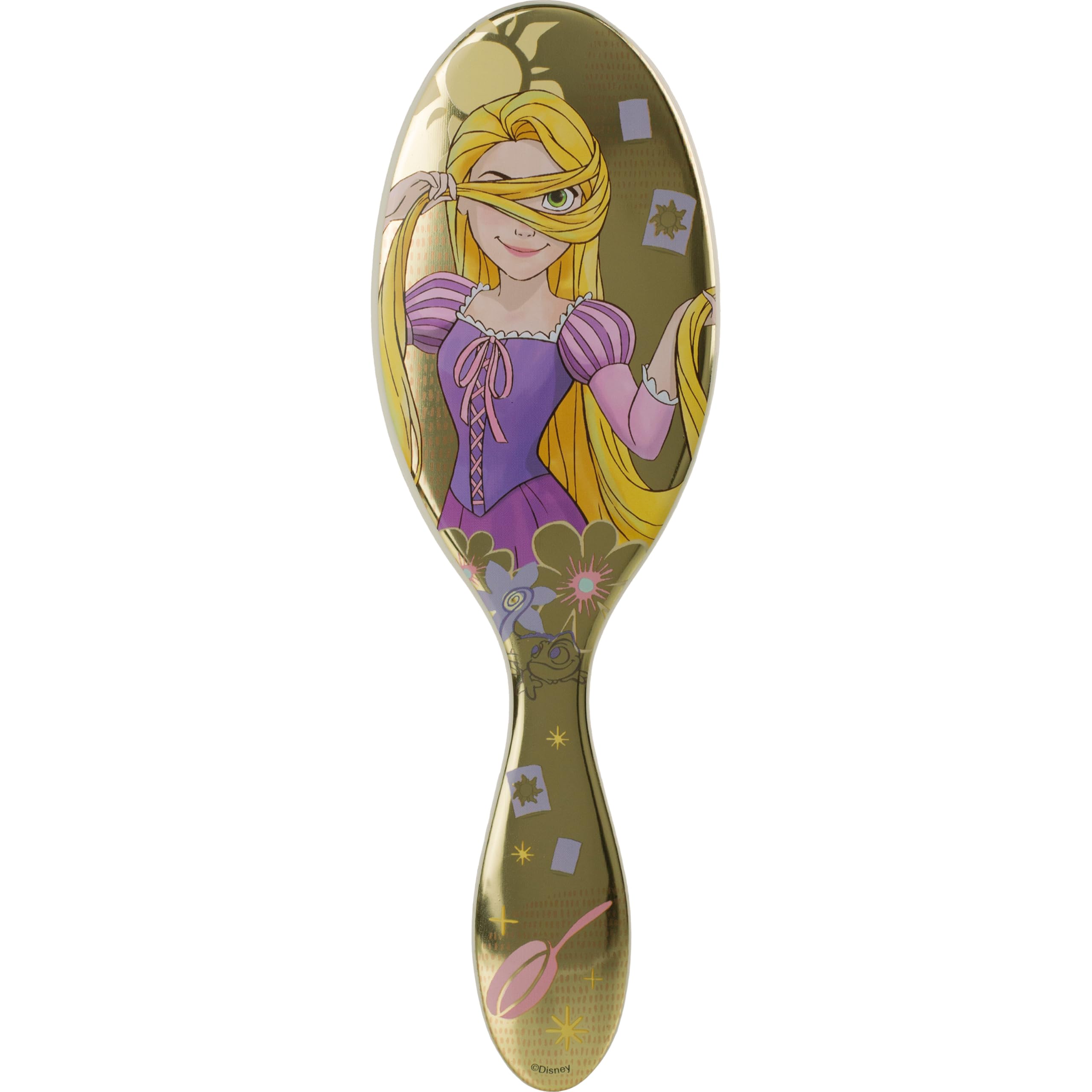 Wet Brush WetBrush(ウェットブラシ) オリジナルディタングラー ディズニープリンセスWH ラプンツェル シルバー ヘアブラシ 1個 (x 1)