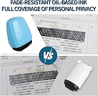Vista 8 de Sello de rodillo de protección contra robo de identidad, azul, HS-009