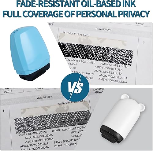 Miniatura 8 de Sello de rodillo de protección contra robo de identidad, azul, HS-009