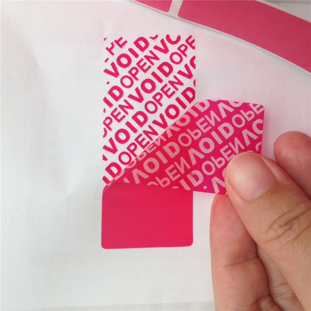 Void and Temper Proof Evident Security Tape 18 mm Width x 50 Meter Length (Red)