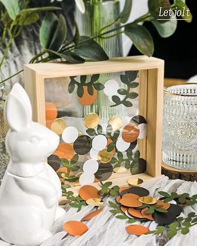 Miniatura 6 de Decoración de mesa de confeti con purpurina para baby shower, eucalipto dorado, selva, safari, dispersión tropical, selva, bosque, fiesta, despedida