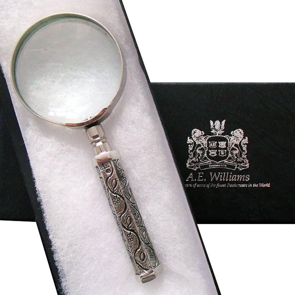 Amazon.co.jp: A.E.Williams 手持ちルーペ 虫眼鏡 ピューター製品 六角