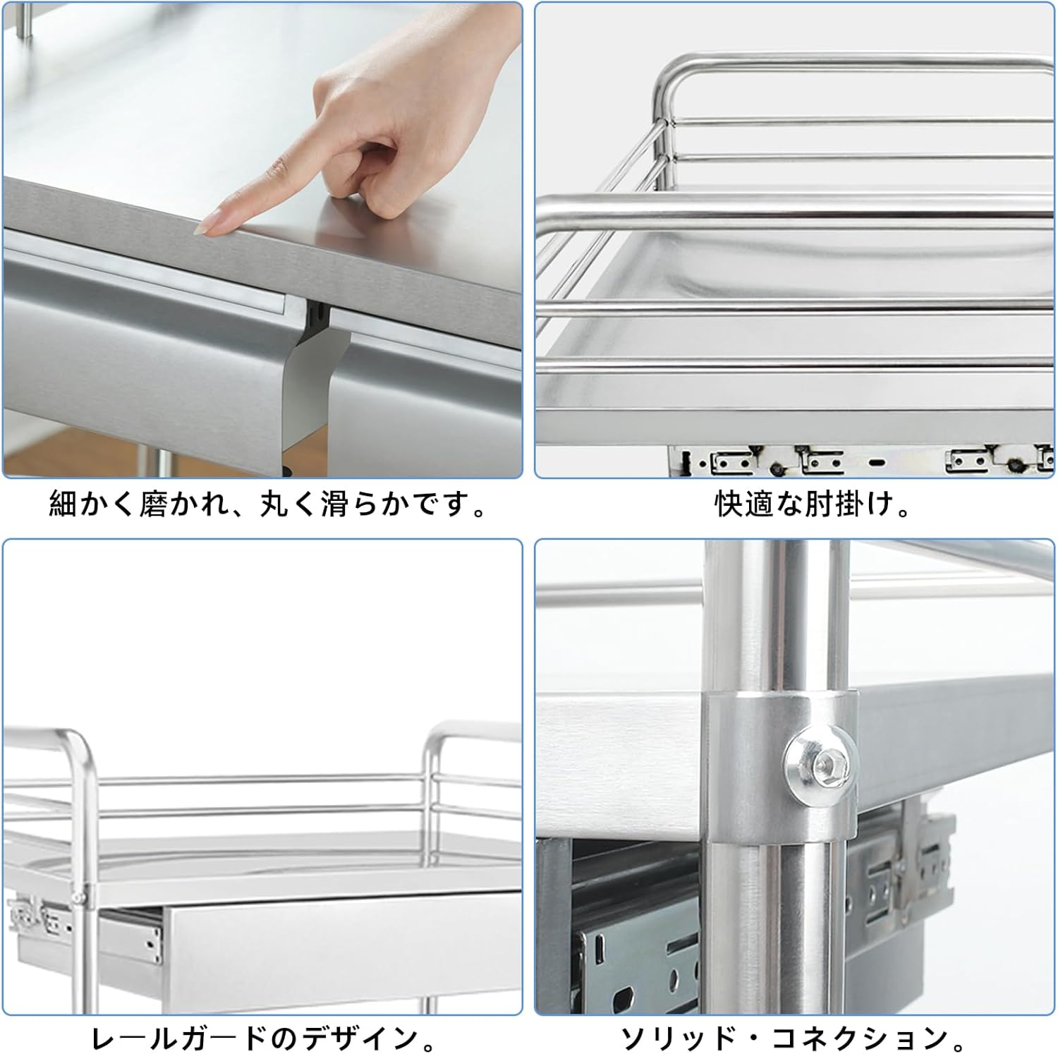 医療カート 医療用ワゴン 医療用カート キャスター付き 引き出し付き 2