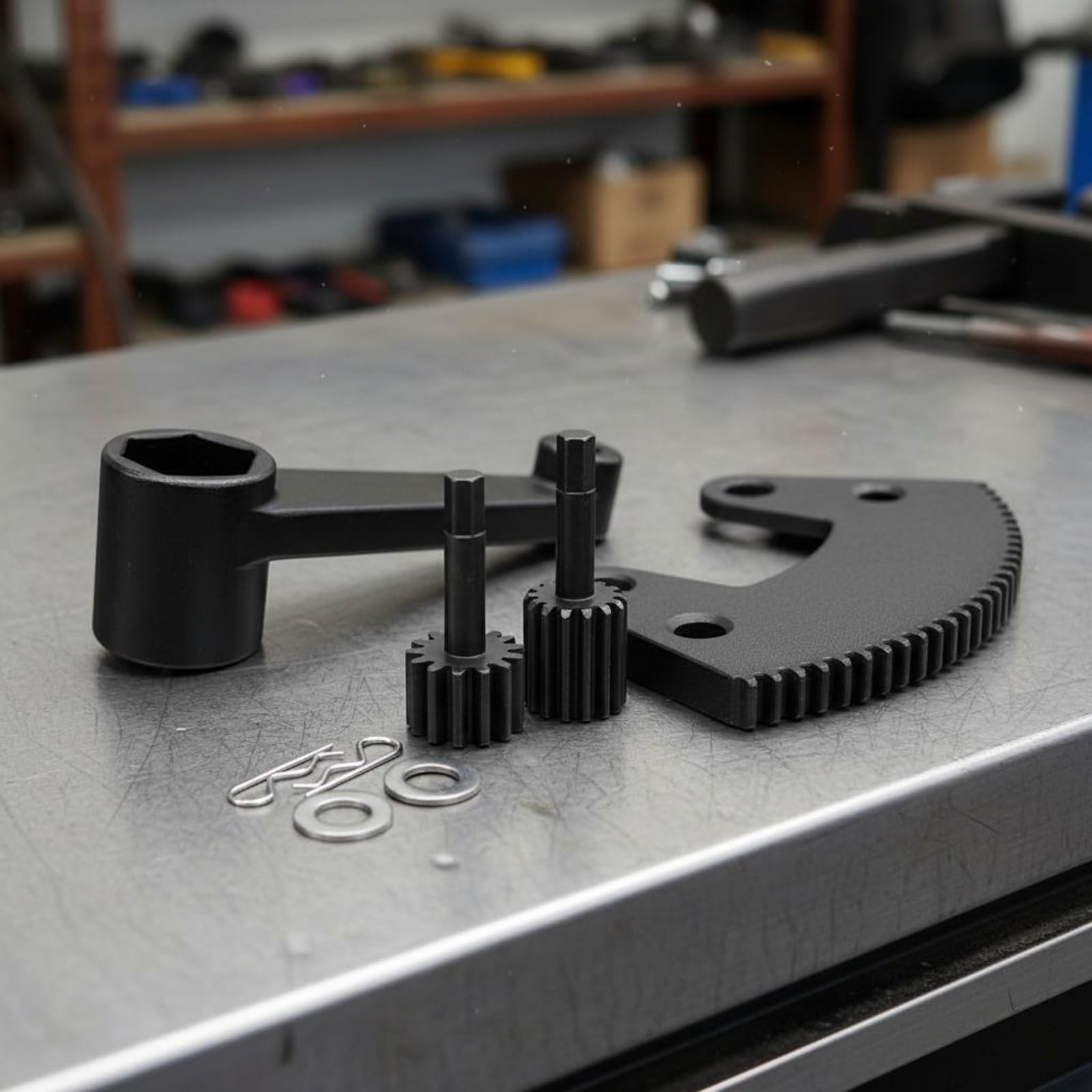 rockible Vehicle Multiplier Attrezzo per Bloccare E Allentare Volano Estrattore Volano Installatore Volano Leva Robusta in Componenti Completi Adatto per Officina Garage Servizi Tecnici