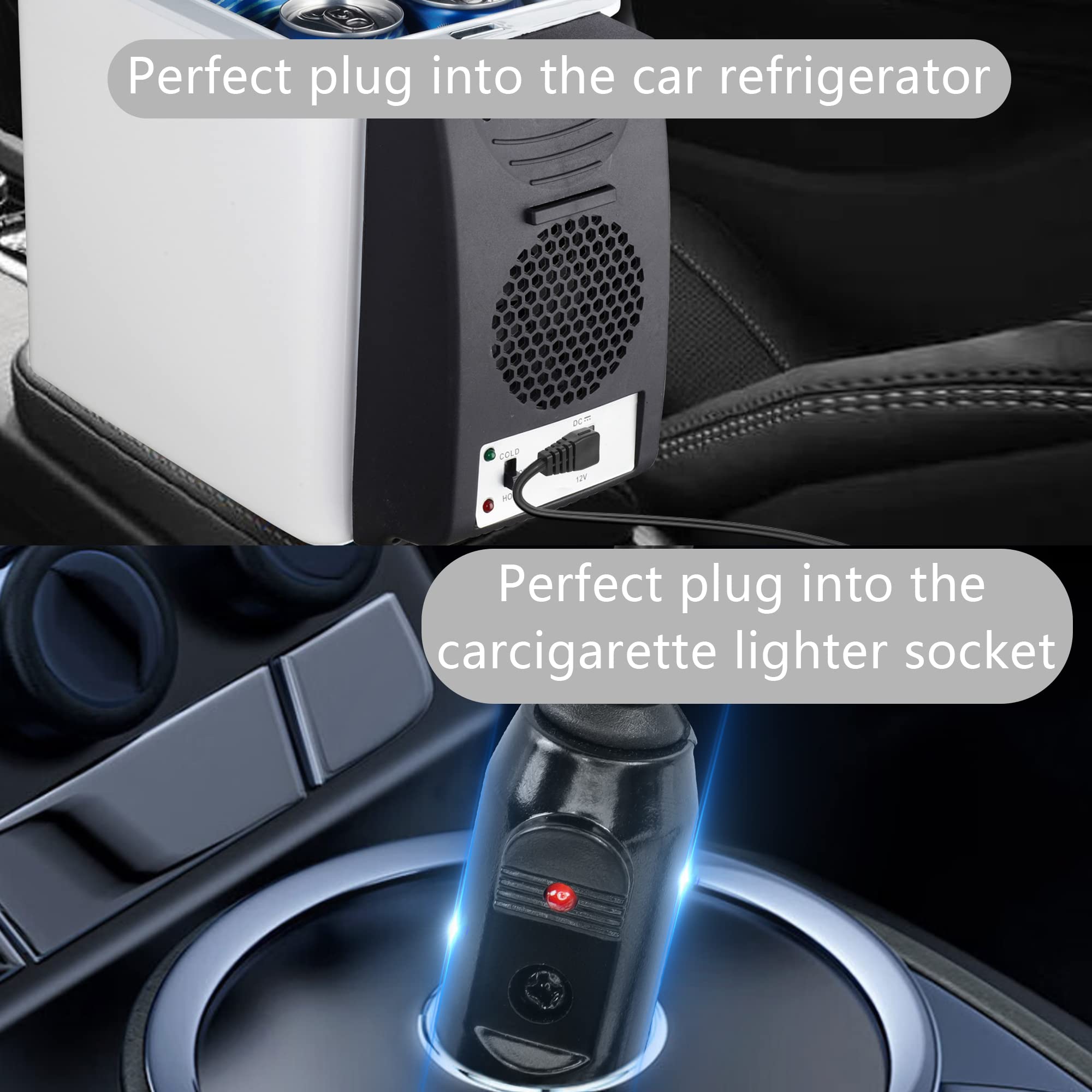 12 V Cooler Power Cable Replacement Car Tip Plug