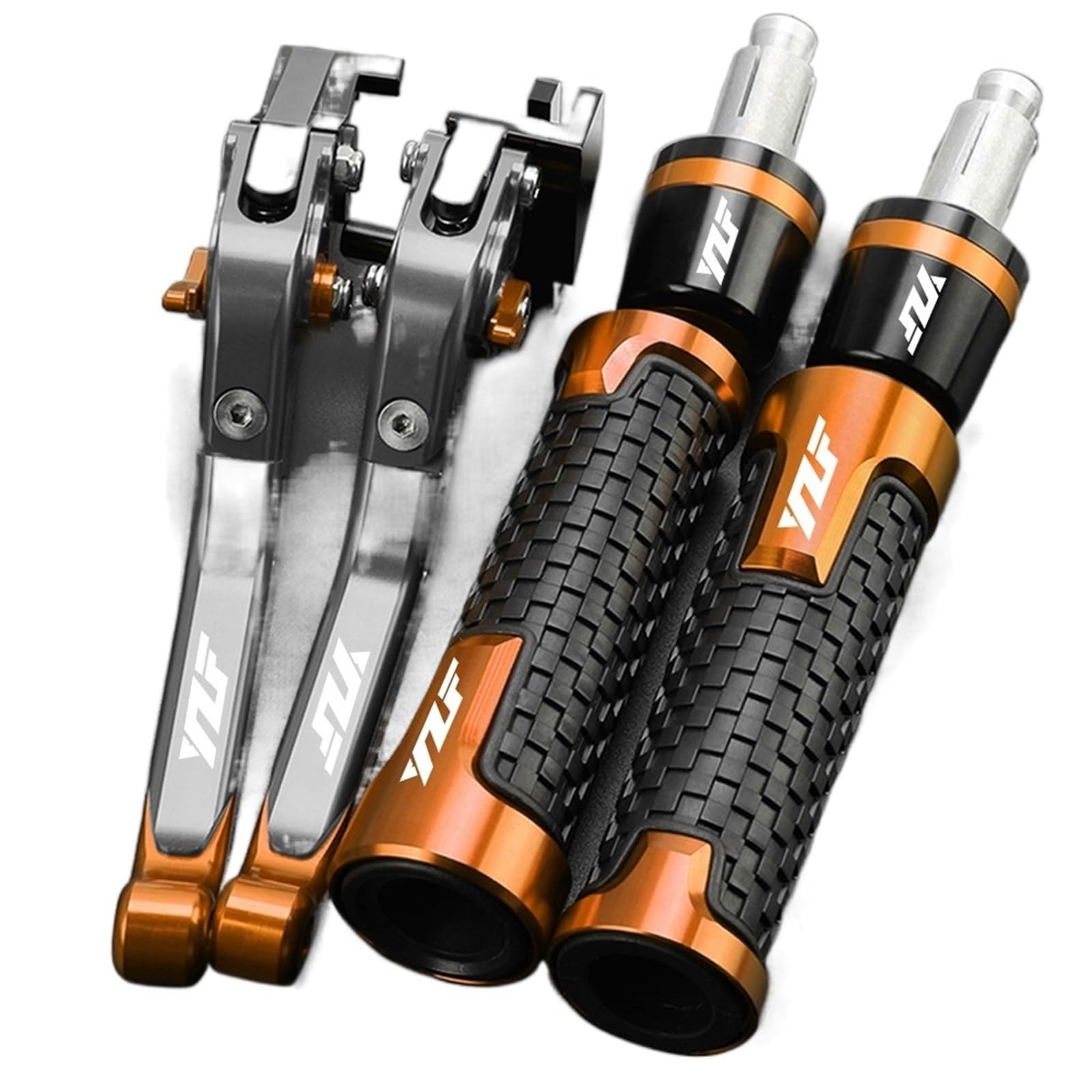 SARUEL for Yamaha YZFR1 YZFR1M YZFR1S 2015-2021 2020 2019 2018 Motorcycle Brake Clutch Levers Hand Grips Handlebar Ends (Color : H)