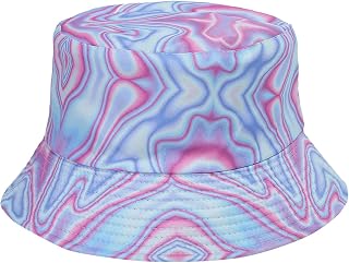 Bucket Hat Friends Double Sided Fisherman Hat Men and Women Summer Travel Sun Visor Tie Dye Travel Hat Men's Drinking Bucket Hat (Purple, One Size)