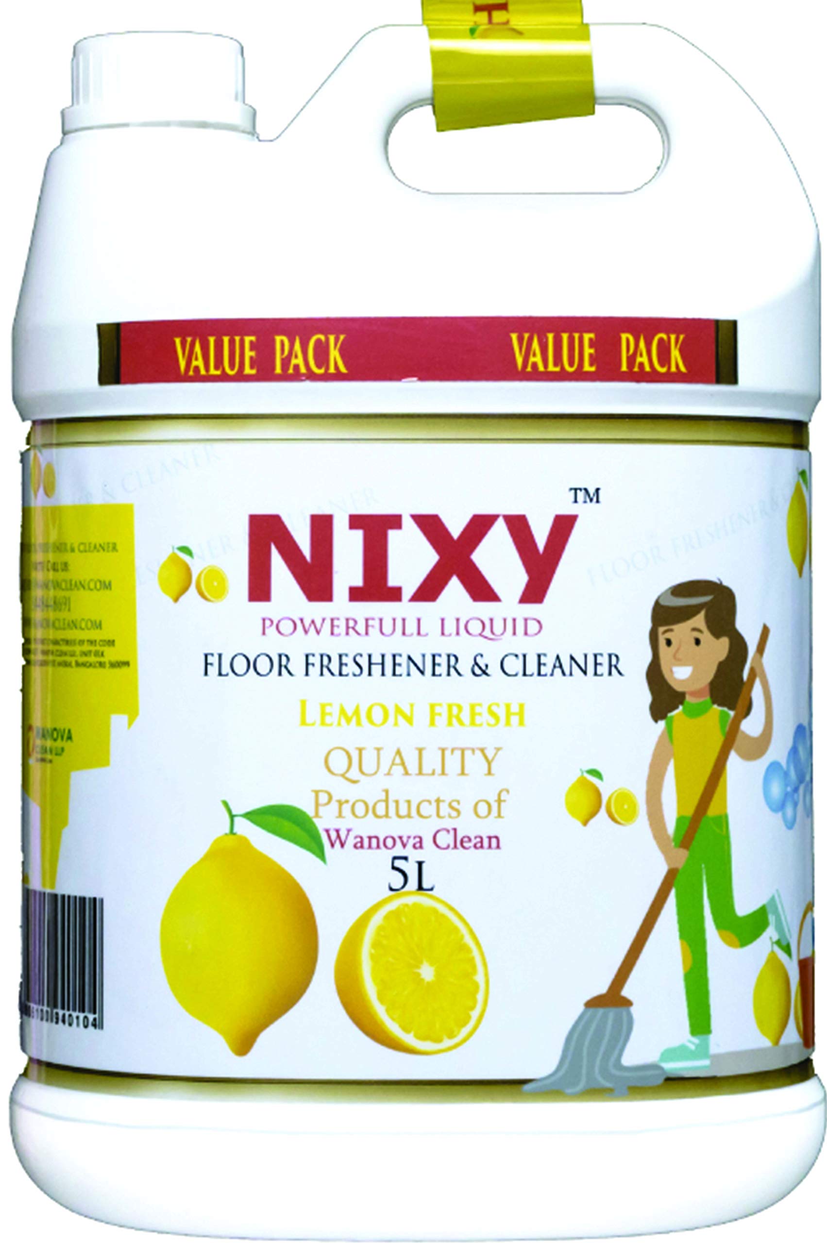 NIXY Floor Cleaner Lemon /  Lime 5 Litre - Refill