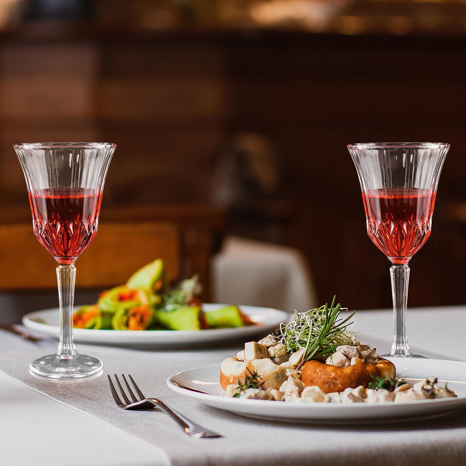 Wine Glasses Set of 6, Lead-free Crystal Wine Glasses, Vintage Red Wine Glassware for Daily Use, Hosting Guests, Gifts for Wedding - Image 4