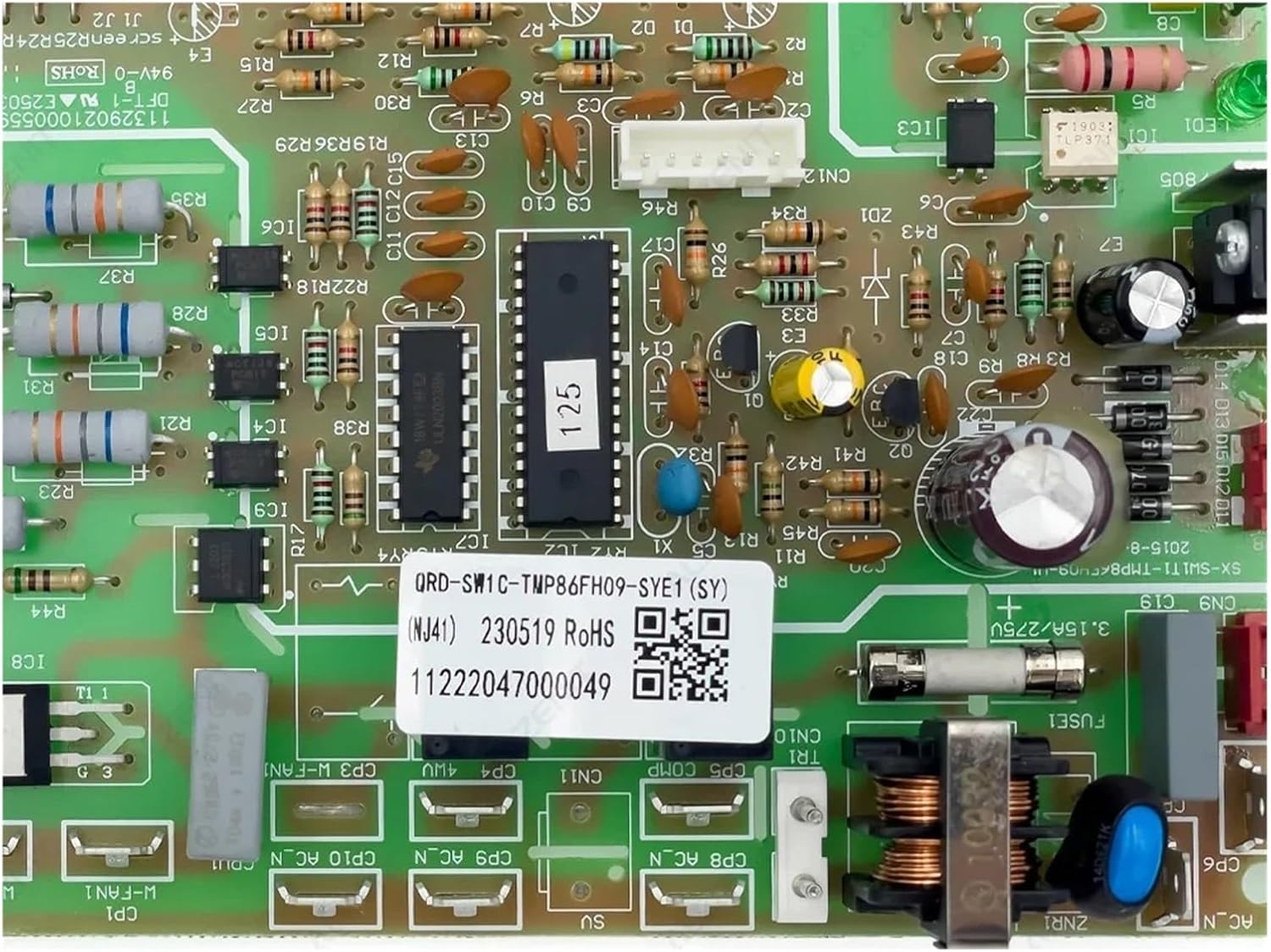 Compatible For AUX， Air Conditioner Control Board QRD-SW1C-TMP86FH09-SYE1 Circuit PCB 11222047000049 Conditioning Parts