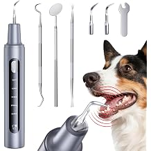 Pet Ultrasonic Dental Cleaner, Plaque and Tartar Remover, Teeth Cleaning Kit for Dogs and Cats