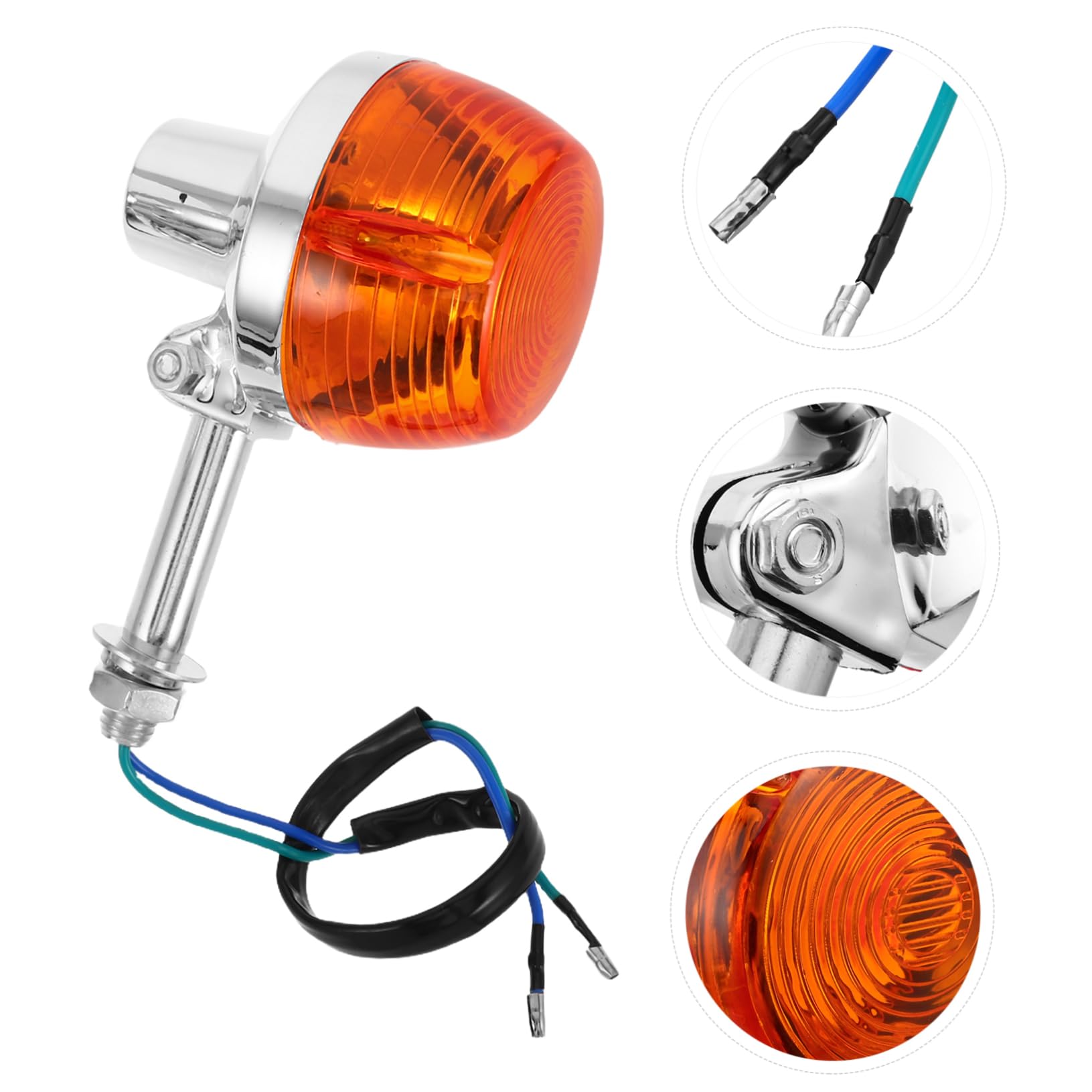 2 kierunkowskazy LED o niskim poborze mocy do motocykli Honda zapewniają szybką reakcję i wysoką odporność na warunki atmosferyczne.