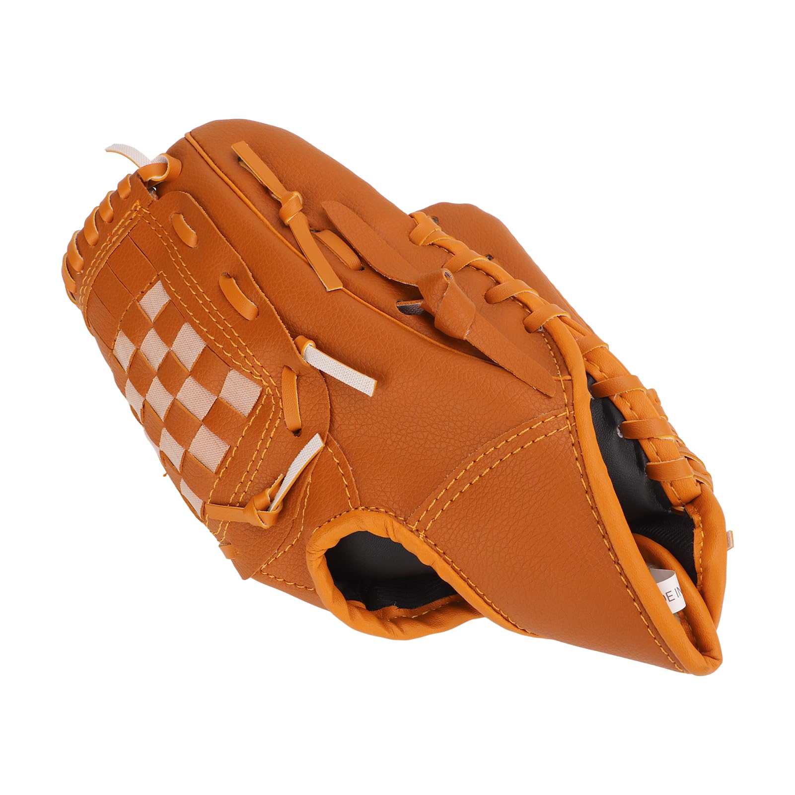 GOTOTOP Pitcher Mitt Baseball Gloves, PVC Sport, Brown with Training for Children, Teenagers, Adults (12.5 Inch)