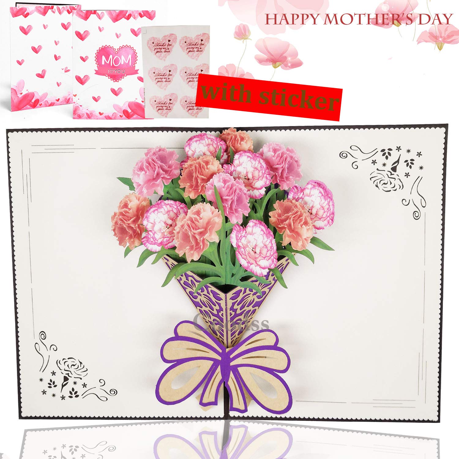 Mothers Day 3d Greeting Card Handmade Carnation Pop Up Floral Bulk Cards Thank You Mom Hallmark Card From Daughter With Envelope Stickers Graduation Birthday Teacher Friends Appreciation Gift Buy Online Mothers Day 3d Greeting Card Handmade Carnation Pop Up Floral Bulk Cards Thank You Mom Hallmark Card From Daughter With Envelope Stickers Graduation Birthday Teacher Friends Appreciation Gift Buy Online