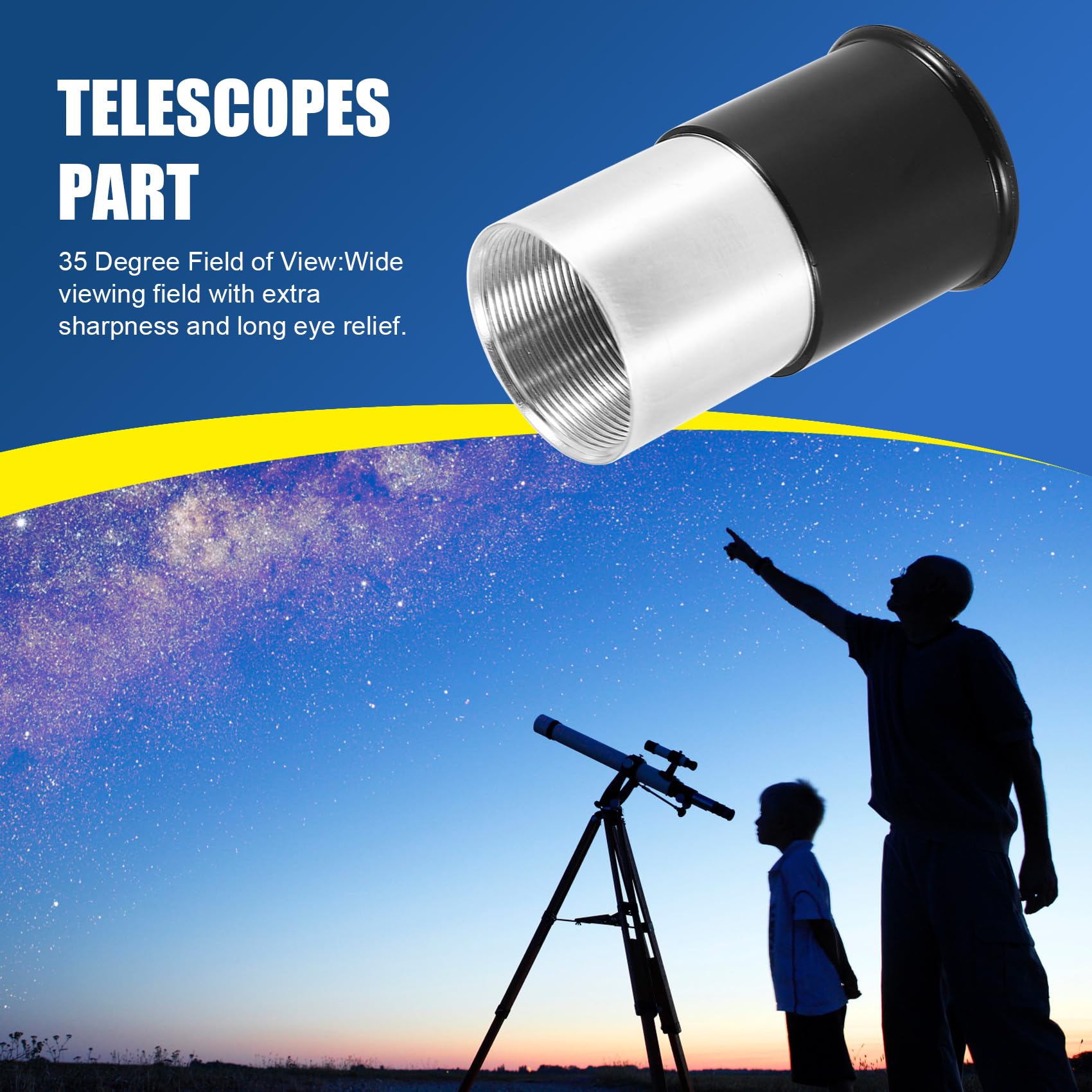 Astronomie Teleskop 0,965 H20Mm Okular Linse Voll Mehr Fach Beschichtetes Optisches Glas für Astronomie Teleskop ZubehöR