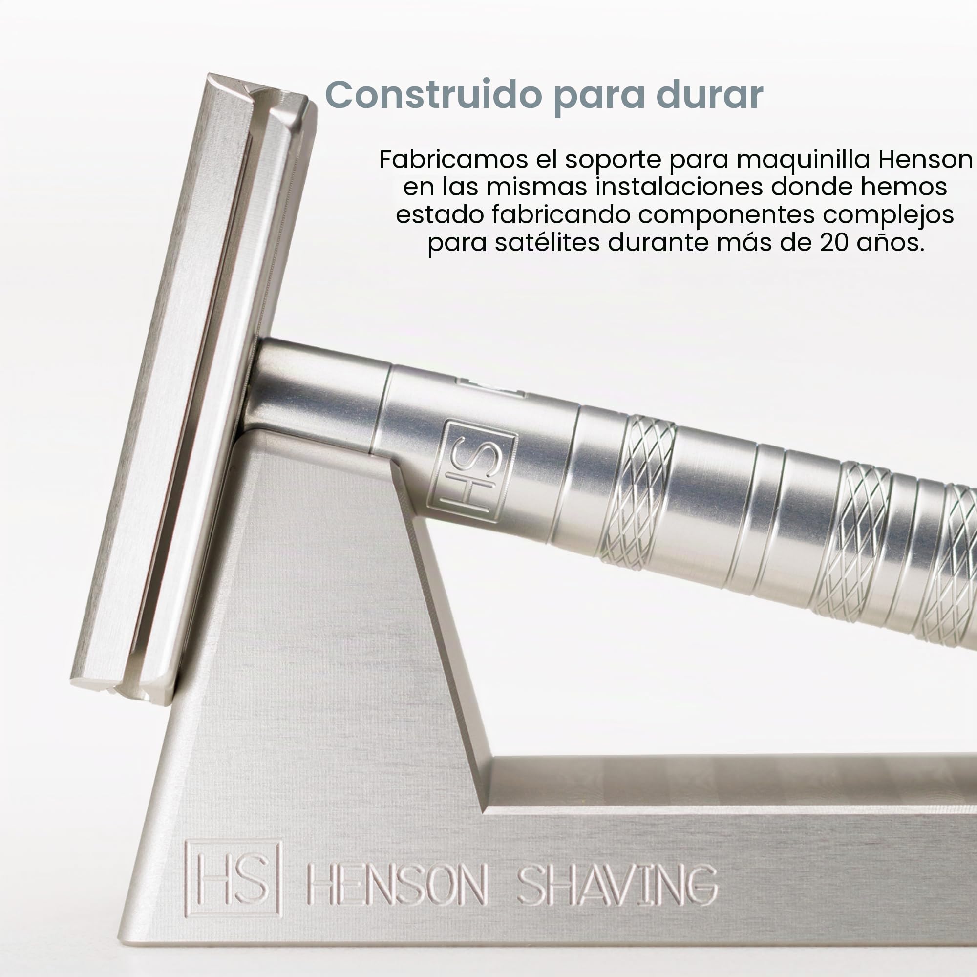 Henson Shaving Soporte para Maquinilla de Aluminio Mecanizado