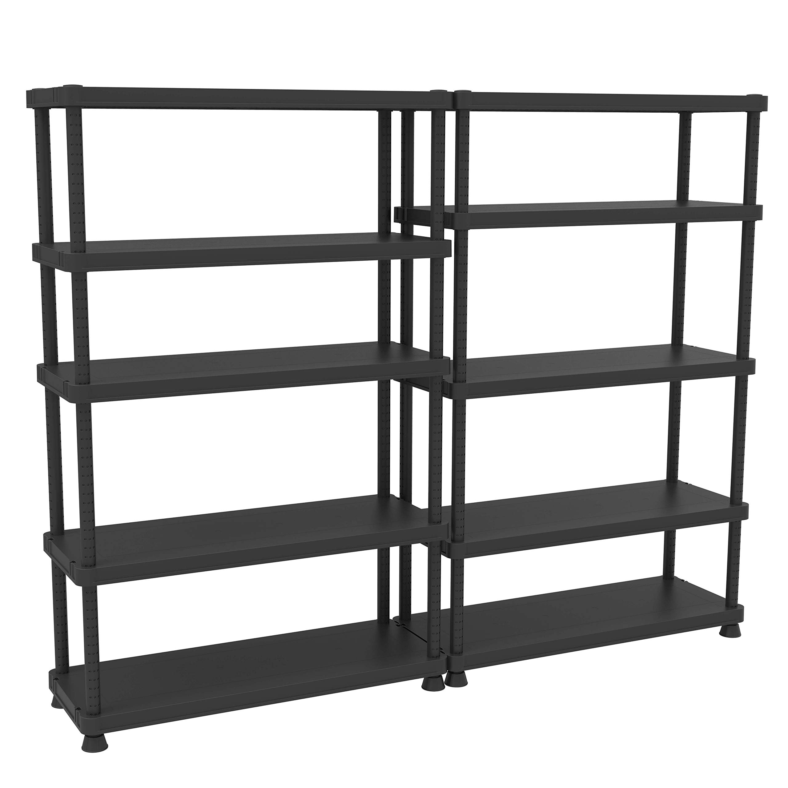Terry, Scaffale 12045-5c, Scaffale Modulare a 5 Ripiani, da Interno Esterno. Materiale: Plastica, Dimensioni: 120x45x187,5 cm
