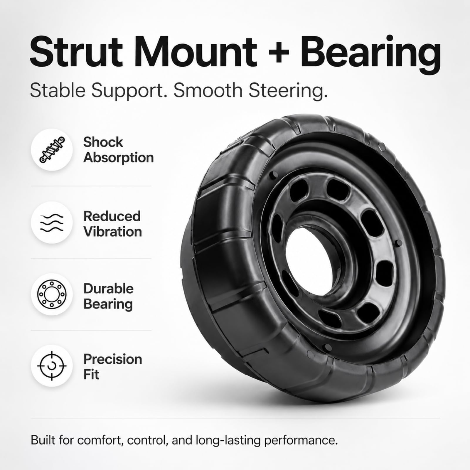 8pcs Coupelles d'Amortisseur pour Trafic MK2 MK3 NV300 Primastar X83 X82 Talento 296, Coupelle Amortisseur avec roulement à billes pour Vivaro A B