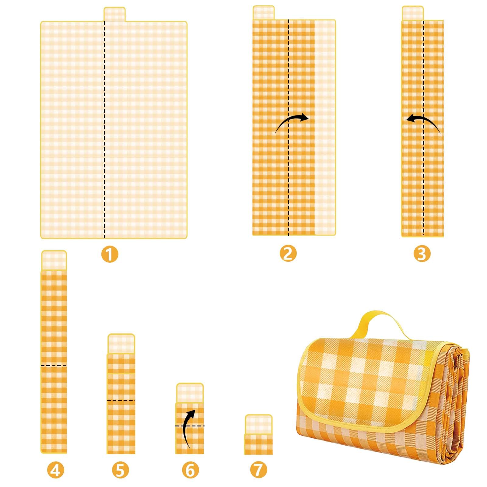 HAUSPROFI Coperta Da Picnic Impermeabile Per Spiaggia Ultraleggera Portatile