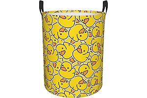 Adorable Yellow Cartoon Duck Laundry Hamper: Spruce Up Your Bathroom