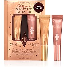 Maquillaje iluminador l&iacute;quido Charlotte Tilbury Beauty Light Wand - Iluminador de enfoque suave y rubor para las mejillas - Acabado radiante perlado e ingr&aacute;vido